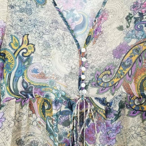 Jiffunny Do Womens A Line Dress Beige Floral Midi - Picture 10 of 12